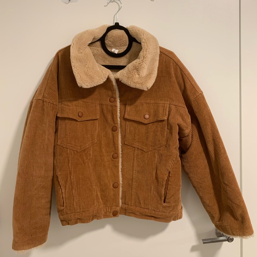 Fleece-Lined Corduroy Jacket - Picture 3 of 5